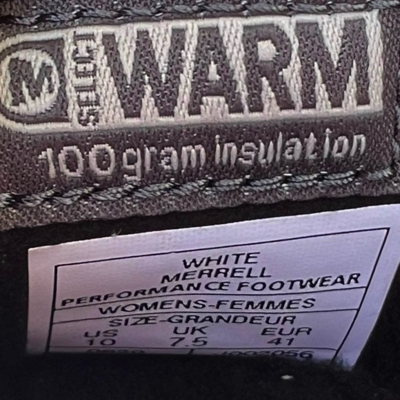 🌻NEW Merrell Alpine Moc Strap White Polar Slip-on Sneakers Women's Size 10 - Picture 11 of 13